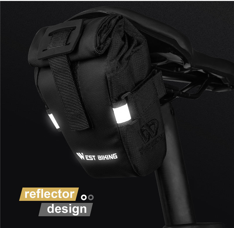 Bicycle Bag Mountain Bike Road Bike Folding Tail Bag Rear Seat Bag Riding Equipment Accessories 0 - Tophatter Daily Deals