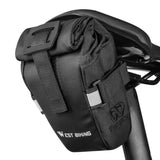 Bicycle Bag Mountain Bike Road Bike Folding Tail Bag Rear Seat Bag Riding Equipment Accessories Black 0 - Tophatter Daily Deals