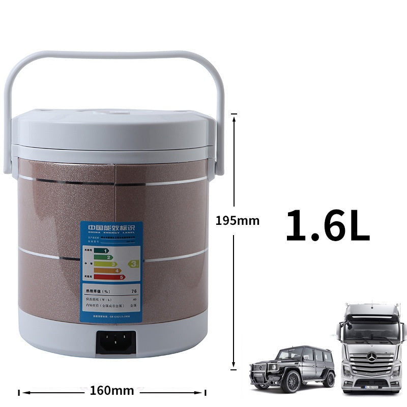 12V 24V Mini Rice Cooker 1.6L Car Truck Electric Hot Soup Rice Cooker 0 - Tophatter Daily Deals