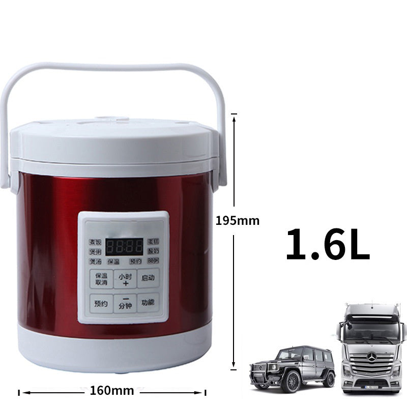 12V 24V Mini Rice Cooker 1.6L Car Truck Electric Hot Soup Rice Cooker 0 - Tophatter Daily Deals