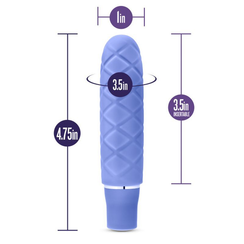 Luxe Cozi Mini Periwinkle - Compact Vibrating Silicone Toy > Vibrators > Finger Vibrators - Tophatter Daily Deals