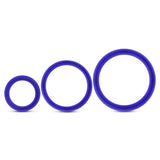 Performance Silicone Cock Ring 3 Pc Set Indigo for Stamina > Cock Ring > Sets - Tophatter Daily Deals