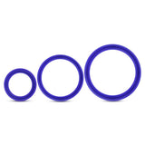 Performance Silicone Cock Ring 3 Pc Set Indigo for Stamina > Cock Ring > Sets - Tophatter Daily Deals
