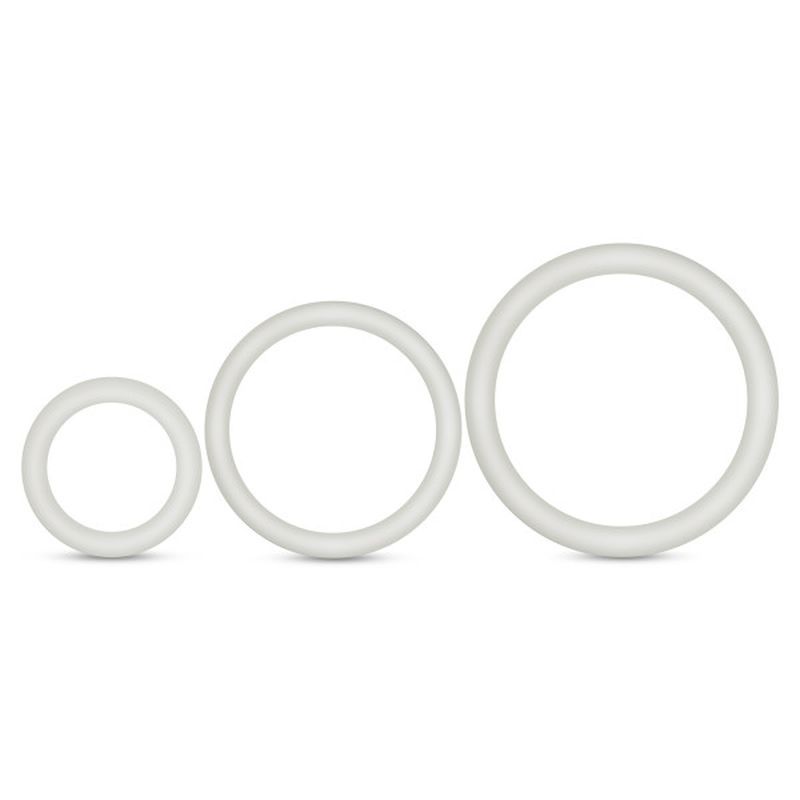 Performance Vs4 Pure Premium (White) – Silicone Cockring Set > Cock Ring > Sets - Tophatter Daily Deals