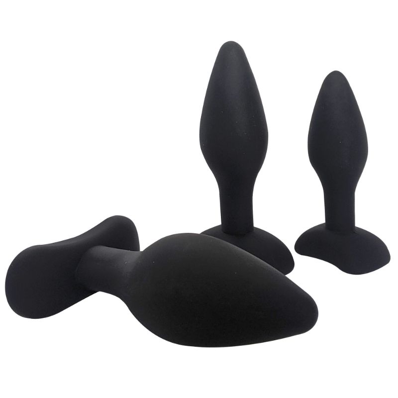 Brutus Anal Training Kit – Silicone Progressive Anal Plug Set 3 Pc > Anal Range > Butt Plug Kits - Tophatter Daily Deals