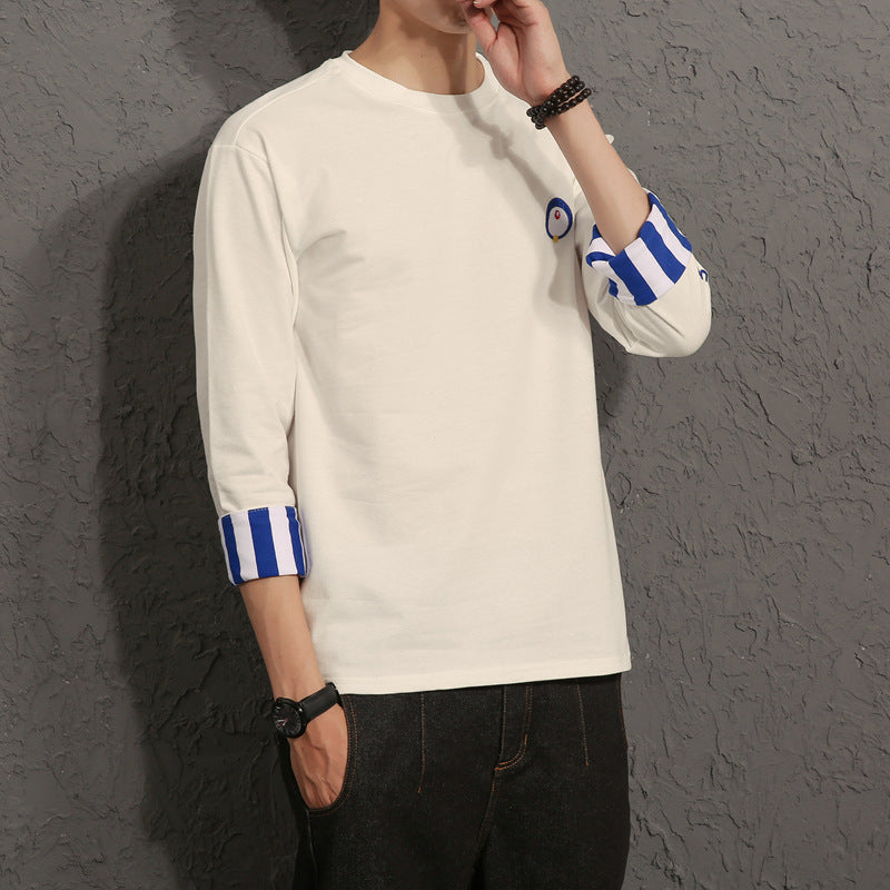 Lightweight Men’s T Shirt - Relaxed Boxy Cut, Cotton Autumn 3D Changing Face Moving Picture Frame - Tophatter Daily Deals