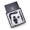 Set Boutique Gift Set Ring Rosary Quartz Watch Pen Black Bracelets - Tophatter Daily Deals