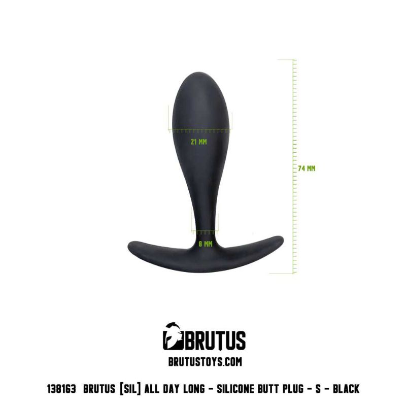 Brutus All Day Long Small – 7.4cm Silicone Butt Plug > Anal Range > Butt Plugs - Tophatter Daily Deals