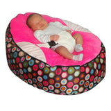 Baby Bed Lazy Sofa Bean Bag Chair Rose Red No filler 0 - Tophatter Daily Deals