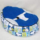 Baby Bed Lazy Sofa Bean Bag Chair Navy Blue No filler 0 - Tophatter Daily Deals