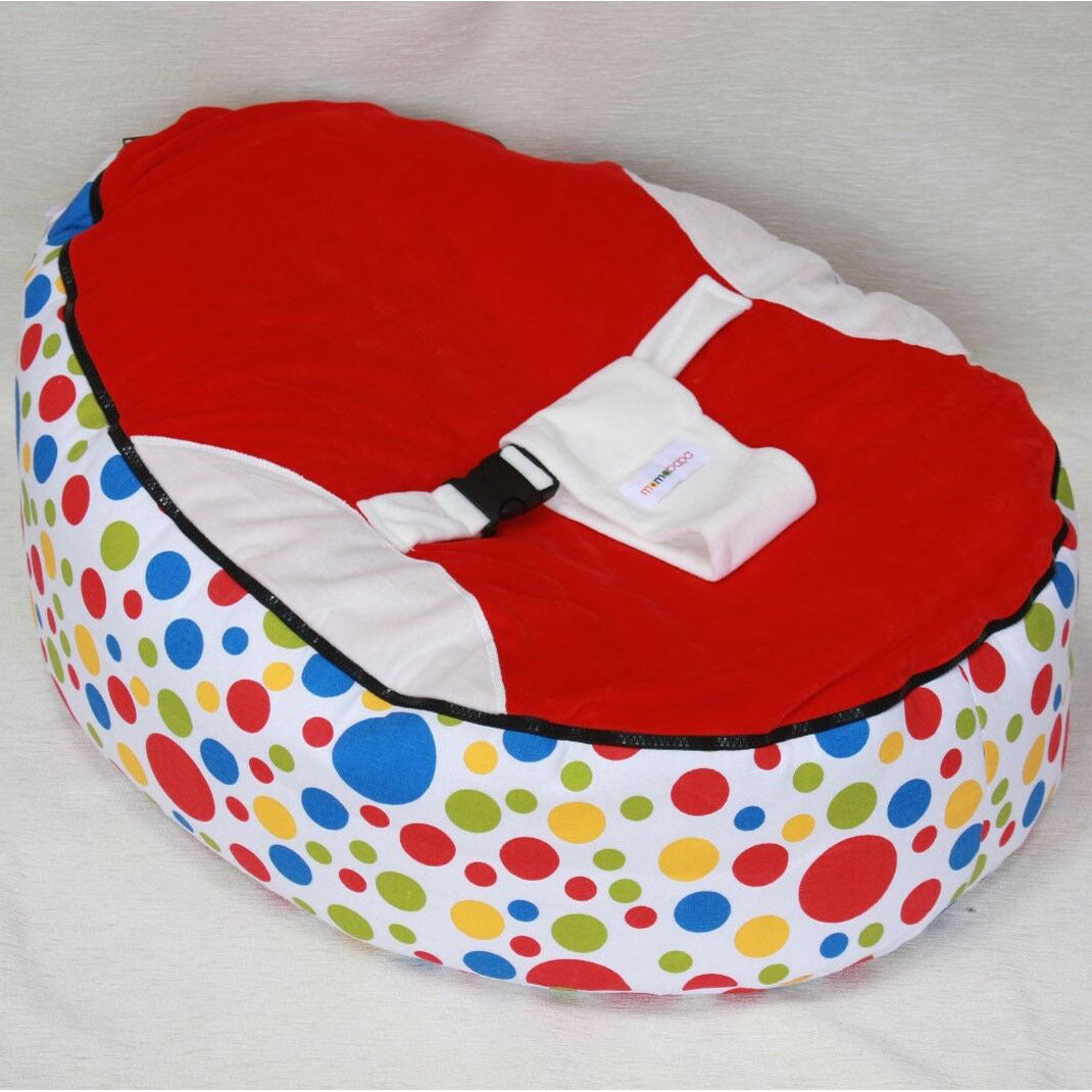 Baby Bed Lazy Sofa Bean Bag Chair Red No filler 0 - Tophatter Daily Deals