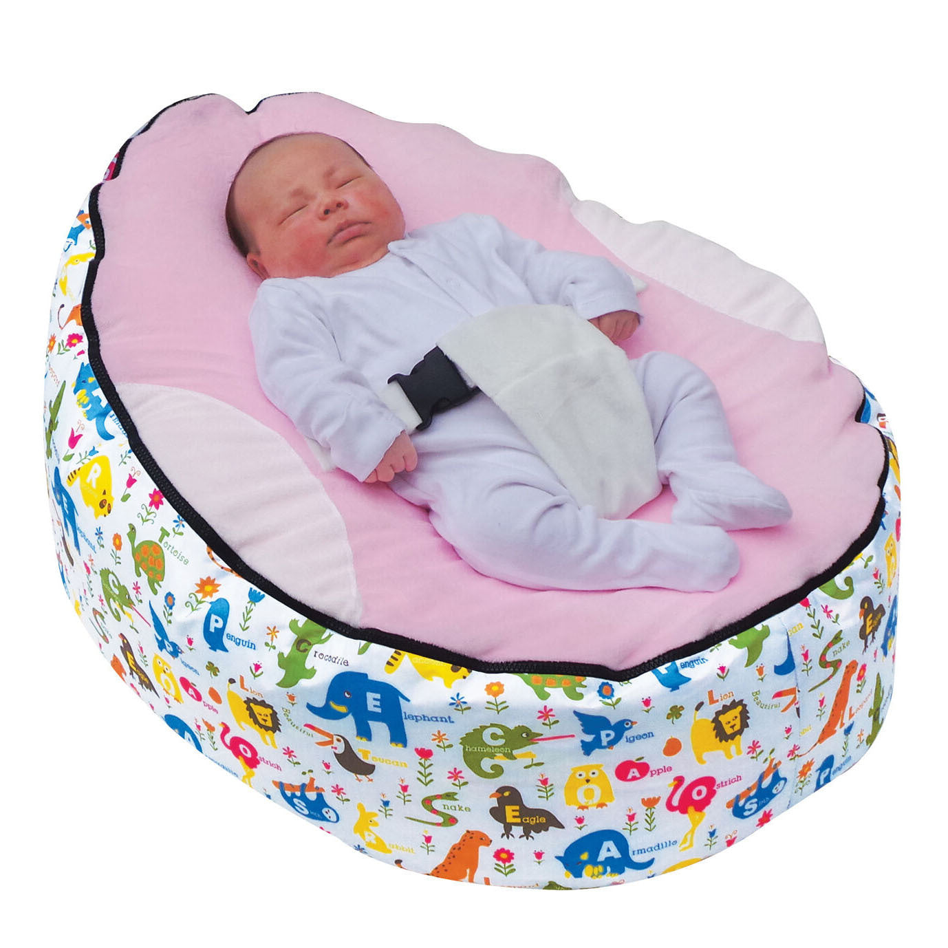 Baby Bed Lazy Sofa Bean Bag Chair Light Pink No filler 0 - Tophatter Daily Deals