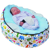 Baby Bed Lazy Sofa Bean Bag Chair Light Blue No filler 0 - Tophatter Daily Deals