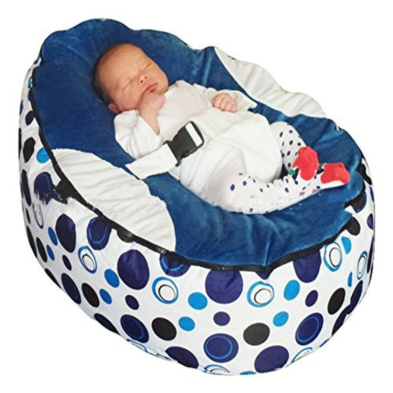 Baby Bed Lazy Sofa Bean Bag Chair Royal Blue No filler 0 - Tophatter Daily Deals