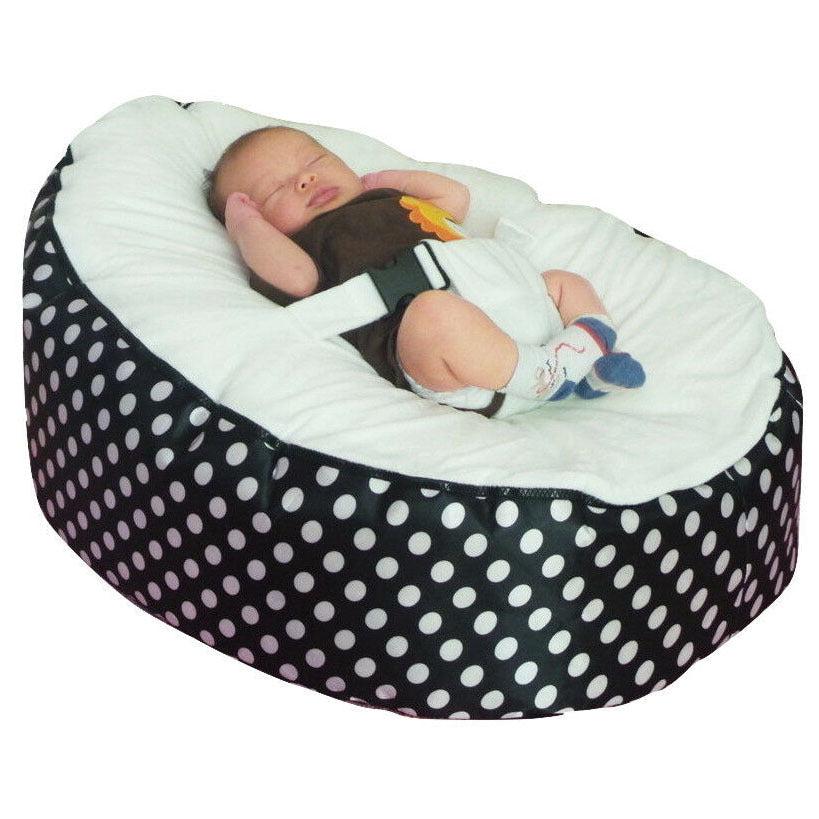 Baby Bed Lazy Sofa Bean Bag Chair White No filler 0 - Tophatter Daily Deals