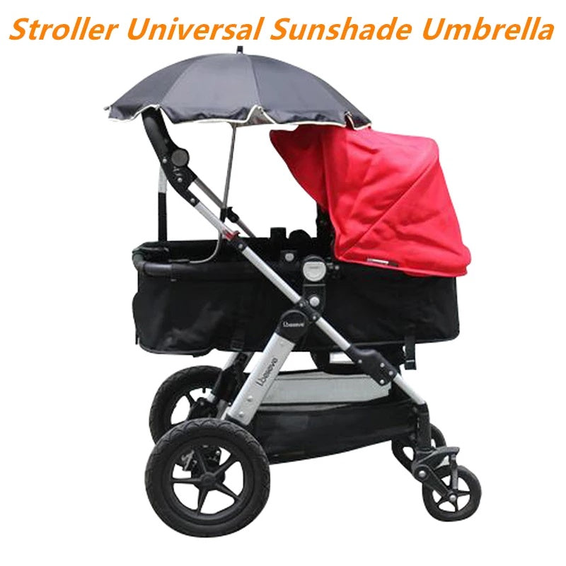 360 Degrees Pram Umbrellas Cart Accessories Adjustable Stroller Umbrella 0 - Tophatter Daily Deals