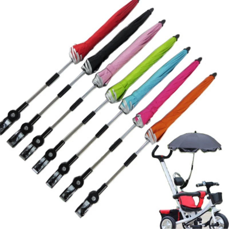 360 Degrees Pram Umbrellas Cart Accessories Adjustable Stroller Umbrella 0 - Tophatter Daily Deals