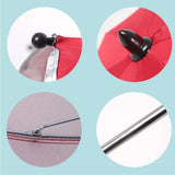 360 Degrees Pram Umbrellas Cart Accessories Adjustable Stroller Umbrella 0 - Tophatter Daily Deals