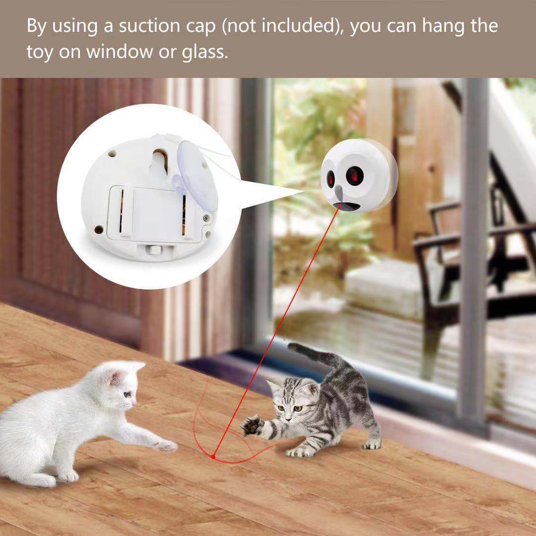 Automatic 360-degree Rotating Laser Electric Cat Toy 0 - Tophatter Daily Deals