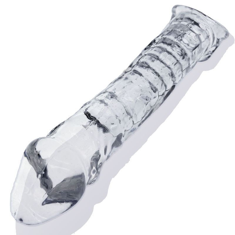 Muscle Ripped Cocksheath Clear - 9 Inch - Adjustable Size Fit > Sex Toys For Men > Penis Sleeves - Tophatter Daily Deals