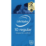 LifeStyles Regular – Easy-Fit Lubricated Latex Condoms 54mm 10 Pack > Essentials > Condoms - Tophatter Daily Deals