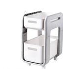 2 Tier Kitchen Storage Rack Cabinet Storage Box Convenient White Large C 0 - Tophatter Daily Deals