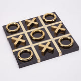 Modern Metal Tic Tac Toe Decor Black 0 - Tophatter Daily Deals