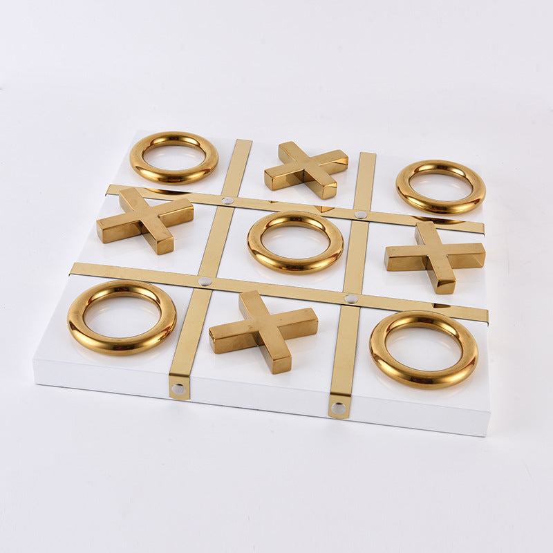 Modern Metal Tic Tac Toe Decor 0 - Tophatter Daily Deals