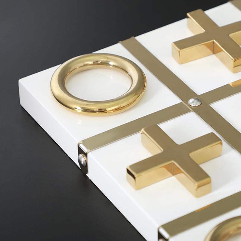 Modern Metal Tic Tac Toe Decor 0 - Tophatter Daily Deals