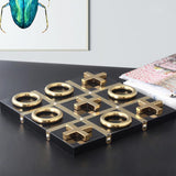 Modern Metal Tic Tac Toe Decor 0 - Tophatter Daily Deals