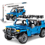 Building Block Off-road Vehicle Model Toy Blue 0 - Tophatter Daily Deals
