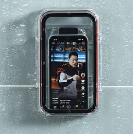 BathroomMobile Phone Box WaterproofStand Toilet Storage Artifact Toilet Bath Rack Kitchen Chase Drama Watching TV Fully transparent 0 - Tophatter Daily Deals