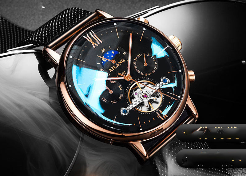 Ailang Multi Function Automatic Mechanical Watch Men''s Watch 0 - Tophatter Daily Deals