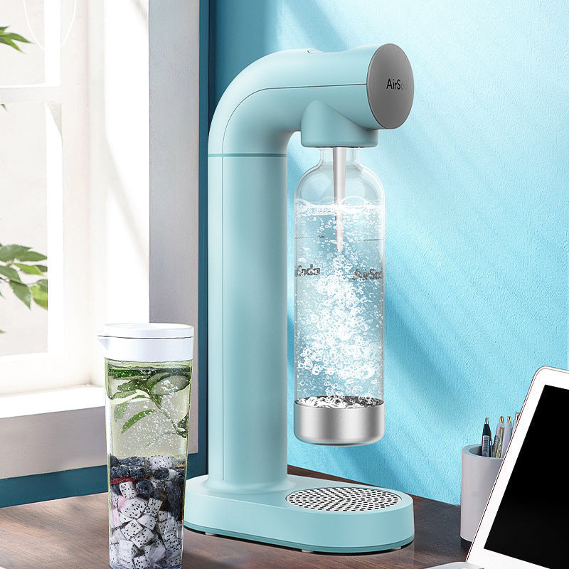 Airsoda Bubble Water Machine Household Carbonated Beverage Machine Black 0 - Tophatter Daily Deals