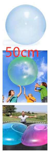 Big Inflatable Ball Children's Toy Elastic Ball Water Ball Bubble Ball Inflatable Ball 3color set 50cm 0 - Tophatter Daily Deals