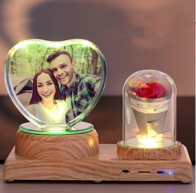 Bluetooth Speaker Character Photo Customization Night Light Love 0 - Tophatter Daily Deals