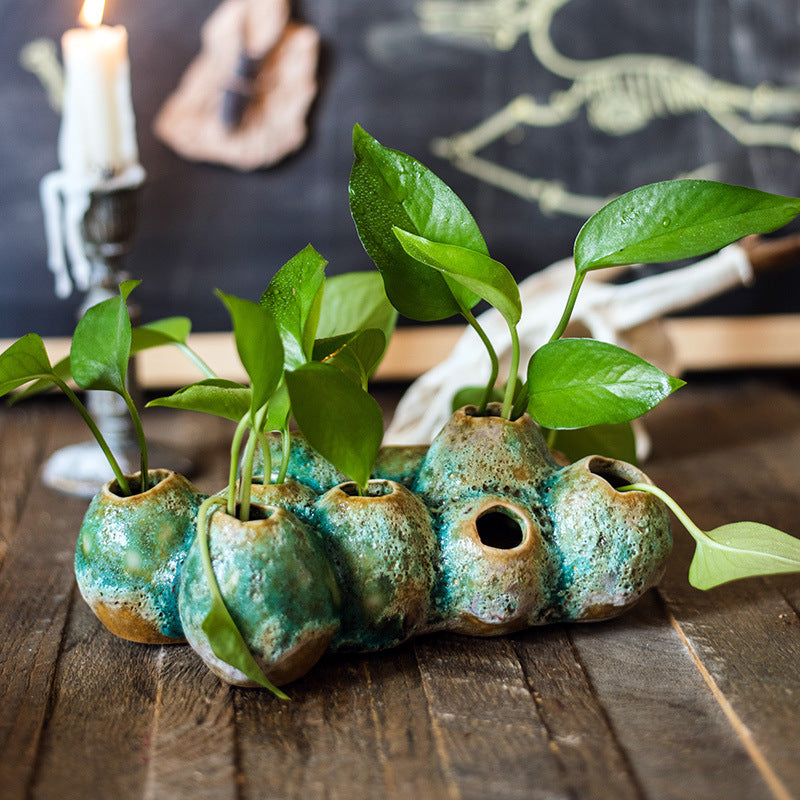 Barnacle Vase Flower Pot Porous 0 - Tophatter Daily Deals