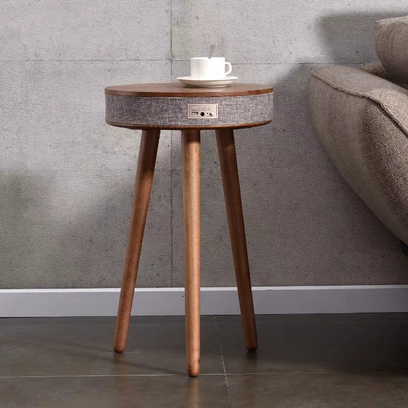 Bluetooth Speaker Small Coffee Table Wireless Charging Creative Small Round Table 0 - Tophatter Daily Deals