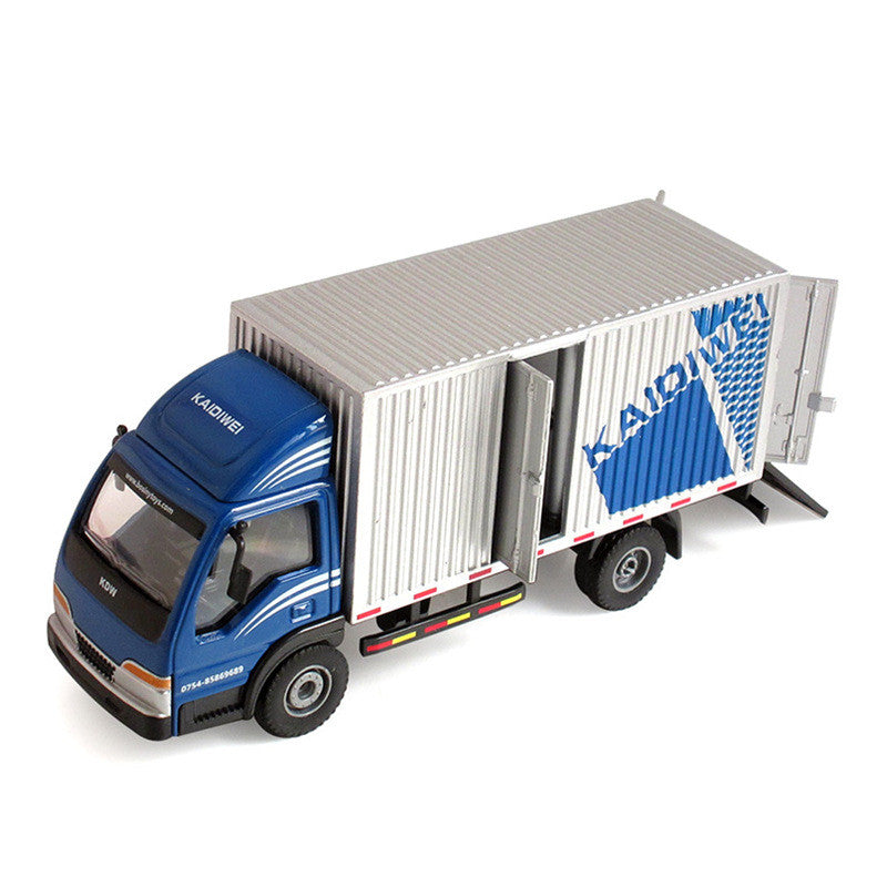Alloy Simulation Van Truck Model Engineering Transport Vehicle Toy Blue 0 - Tophatter Daily Deals