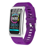 AK12 Intelligent Heart Rate Monitoring Bluetooth Sports Bracelet Purple A 0 - Tophatter Daily Deals