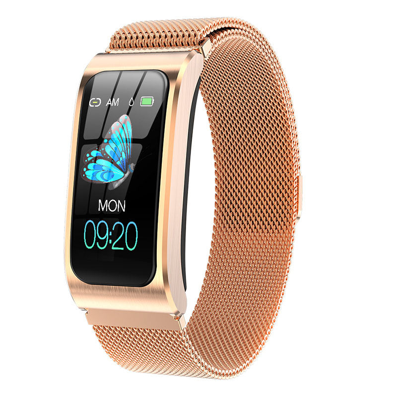 AK12 Intelligent Heart Rate Monitoring Bluetooth Sports Bracelet Gold B 0 - Tophatter Daily Deals
