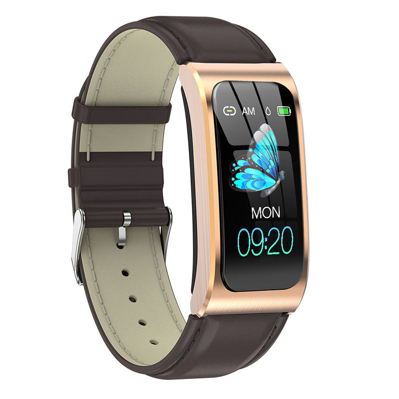 AK12 Intelligent Heart Rate Monitoring Bluetooth Sports Bracelet Gold C 0 - Tophatter Daily Deals