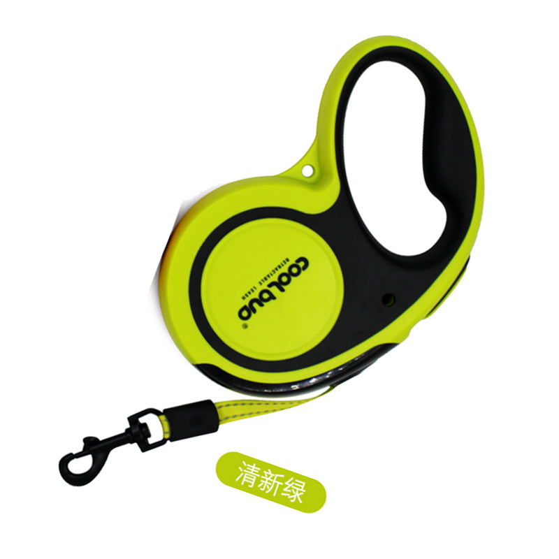 Amazon New Product Pet Leash Large And Medium-Sized Dog Outdoor Dog Leash Tractor Automatic Retractable Dog Leash Green 0 - Tophatter Daily Deals