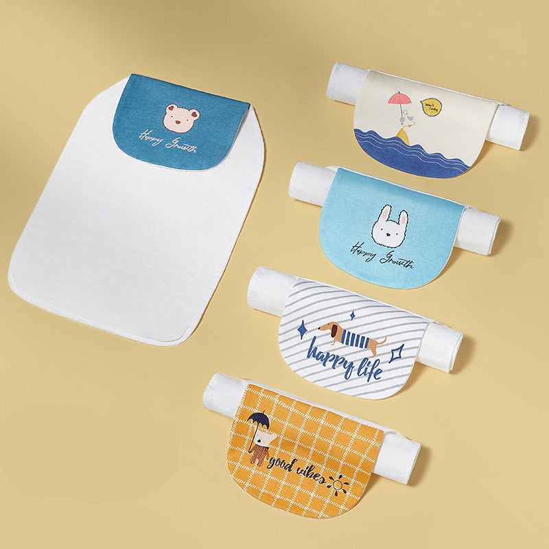 Baby Cotton Sweat-absorbent Towel, Sweat Towel Pad Back 6 color A 0 - Tophatter Daily Deals