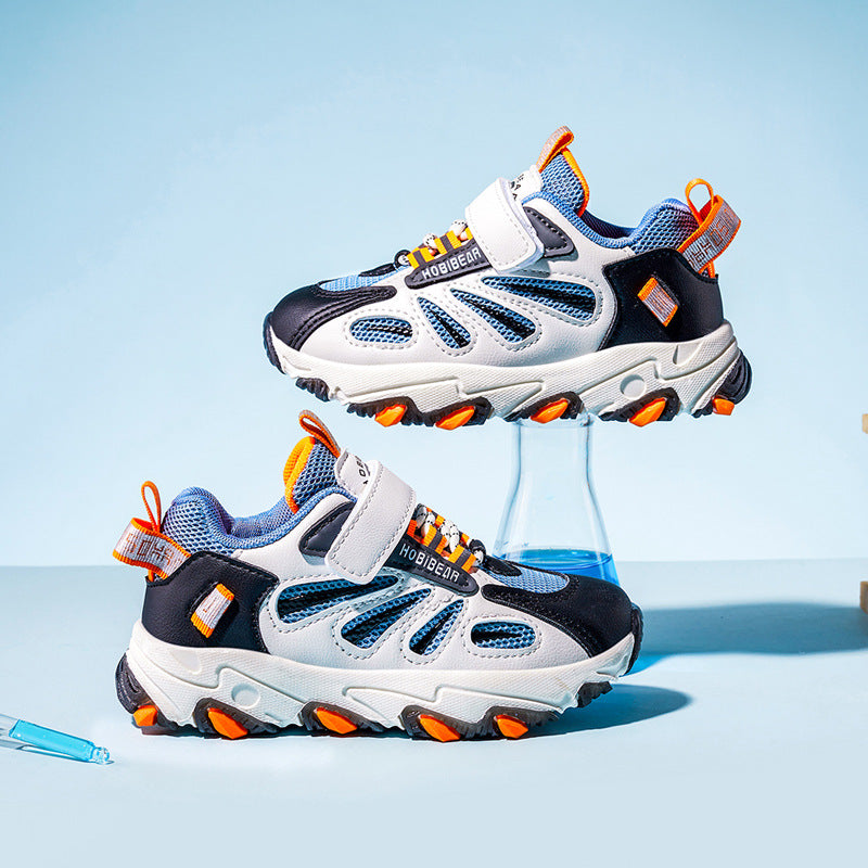 Blue & yellow toddler Boys sport shoes all season new leisure small white shoes 0 - Tophatter Daily Deals