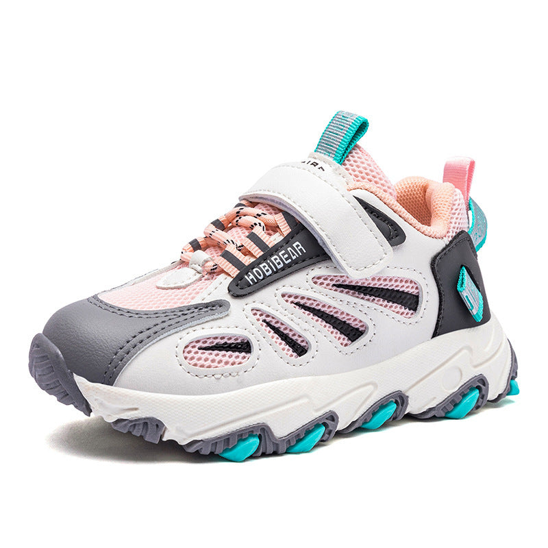 Blue & yellow toddler Boys sport shoes all season new leisure small white shoes Pink 0 - Tophatter Daily Deals