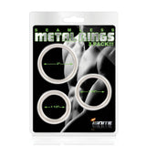 Seamless Metal Cock Ring Set – 3 Sizes 38mm, 44mm, 51mm Cock Rings > Cock Ring > Metal - Tophatter Daily Deals