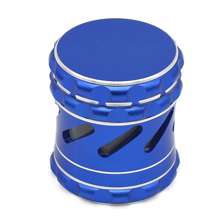 Aluminum Alloy Smoke Grinder 63MM4 Layer Cut-out Side Hole Open Window Metal Grinder 0 - Tophatter Daily Deals