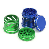 Aluminum Alloy Smoke Grinder 63MM4 Layer Cut-out Side Hole Open Window Metal Grinder 0 - Tophatter Daily Deals