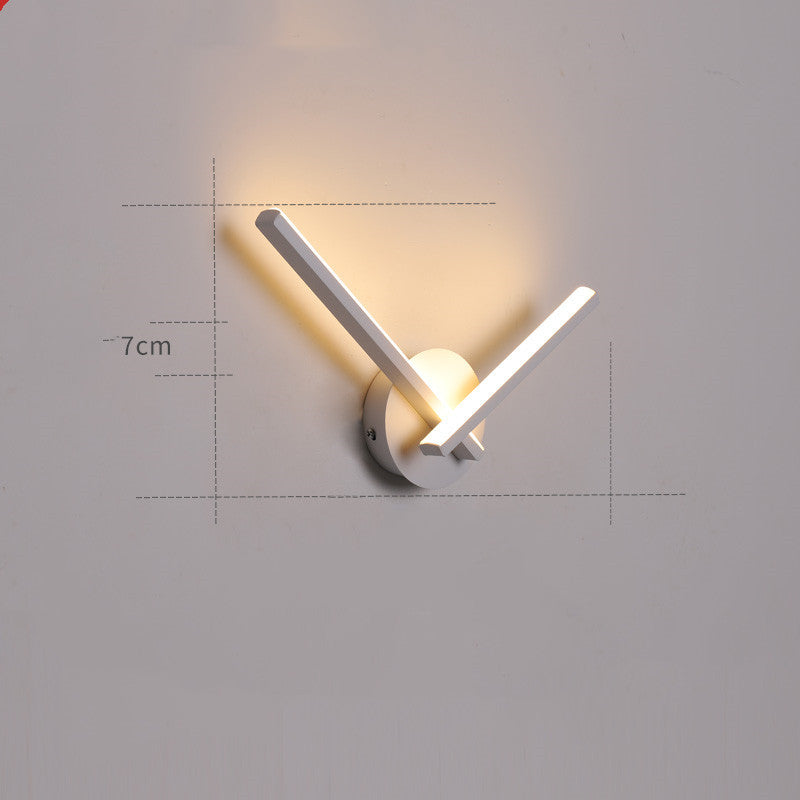 Bedside wall lamp Scandinavian modern simple creative light luxury living room bedroom stairs balcony aisle reading wall lamp A White 0 - Tophatter Daily Deals